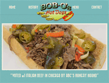Tablet Screenshot of boboshotdogs.com